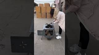 home rural household firewood stove smokeless gasification [upl. by Ranique]