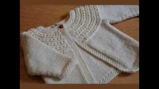 Easy Knit Baby Cardigan [upl. by Yarw538]