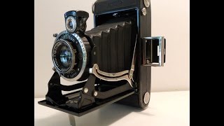 Zeiss Ikon Ikonta D 52015 Tessar 12cm 45 Compur [upl. by Haiel308]