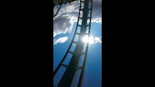 Shockwave standing coaster at Drayton Manor UK [upl. by Firestone]