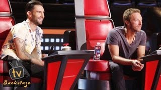 The Voice 2014 Season 6 USA  Chris Martin Debut And Judges Steal [upl. by Wassyngton]