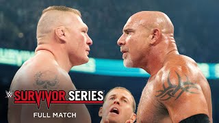 FULL MATCH Goldberg vs Brock Lesnar Survivor Series 2016 [upl. by Zelle]