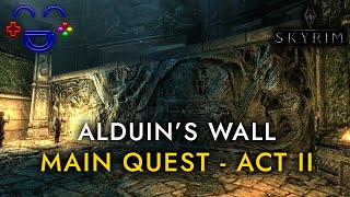 Skyrim Main Quest  Alduins wall [upl. by Clorinda653]