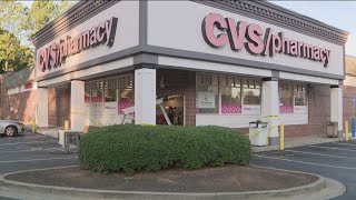 Suspects crash down door at Cobb CVS fail in ATM robbery attempt [upl. by Linnell]