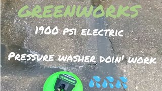 greenworks 1900 psi pressure washer day‼️ [upl. by Danais]