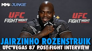 Jairzinho Rozenstruik Sees Derrick Lewis Tai Tuivasa or Serghei Spivac Next  UFC Fight Night 238 [upl. by Ixela]