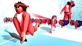 TABS Mods  Ninja Halflings and Giant Hobbits vs the King  Totally Accurate Battle Simulator [upl. by Attener472]