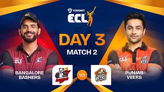 ECL  Match 6  Bangalore Bashers vs Punjab Veers  Abhishek Malhan vs Harsh Beniwal [upl. by Procto]