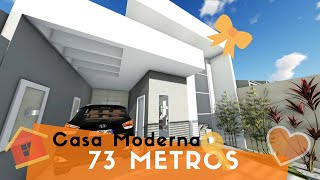 Projeto 3D Casa Compacta Moderna  DEIXE NOS COMENTÁRIOS SUGESTÕES PARA NOVOS VÍDEOS [upl. by Tasiana]