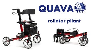 Vermeiren QUAVA  Rollator pliant ultracompact [upl. by Brill]