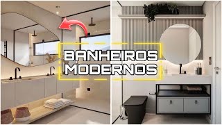 DICAS DE DECORAÇÃO PARA BANHEIROS MODERNOS  INSPIRAÇÕES LINDAS E CRIATIVAS PARA DECORAR O BANHEIRO [upl. by Adolfo]