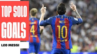 TOP 25 GOLES DE JUGADA INDIVIDUAL Lionel Messi LALIGA [upl. by Marcia903]