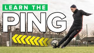 LEARN THE quotPINGquot  Long pass football skills tutorial [upl. by Enala]