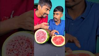 Watermelon Prank with One of the Twin Brothers 😂🤣 shorts Surprise Challenge [upl. by Ingaborg]