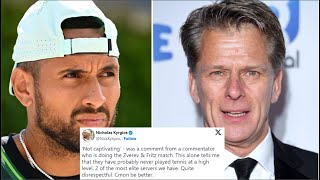 Nick Kyrgios slams his disrespectful BBC colleague Andrew Castle for his Wimbledon commentary [upl. by Glaudia]