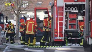 Hoher Sachschaden bei Dachstuhlbrand in Bisingen [upl. by Kennie]