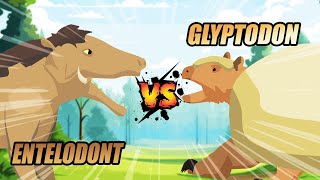 Entelodont vs Glyptodon  Prehistoric Animals Tournament S1  Prehistoric Animal Animation [upl. by Moritz]