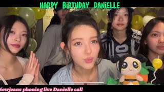 Newjeans phoning live Happy birthday Danielle 20240411 Engsub Danielle call [upl. by Cordula]