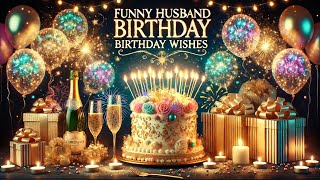 Funny Husband Birthday Wishes That Will Make His Happy  Happy Birthday for Husband [upl. by Gabriellia]