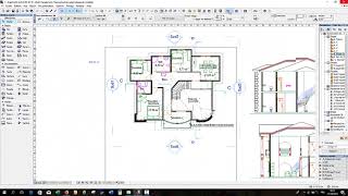 Part 9 comment ressortir les facades dans Archicad 18 [upl. by Einnahpets341]