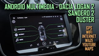 Android Multimedia for Dacia Renault Logan 2 MCV Sandero 2 Sandero 2 Stepway 20132018 Duster [upl. by Anikahs]