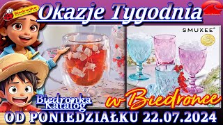 Biedronka Nowa Gazetka Promocyjna Od 22072024  Okazje Tygodnia w Biedronce – Katalog Dobrych Cen [upl. by Aihsoek]