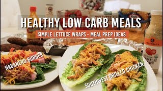 Meal Prep Ideas  Healthy Lettuce Wrap Recipes [upl. by Candide822]