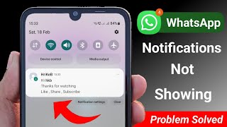 WhatsApp Notification Not Showing On Home Screen 2024  WhatsApp Notification Not Coming Android [upl. by Anirret]