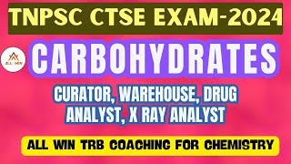 CARBOHYDRATES GLUCOSE fructose sucrose Raffinose  TNPSC chemistry ans key with Discussion [upl. by Lemuela]