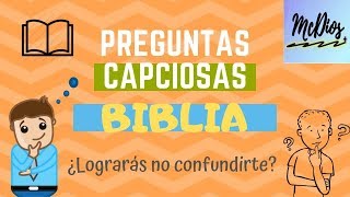 PREGUNTAS CAPCIOSAS DE LA BIBLIA [upl. by Fabrianna]