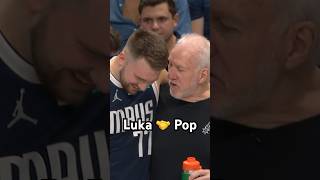 Luka amp Gregg Popovich share a laugh 😂 [upl. by Arotahs728]