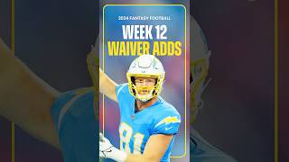 Top 3 WAIVER ADDS Ahead of Week 12  Fantasy Football 2024 shorts [upl. by Asirralc]