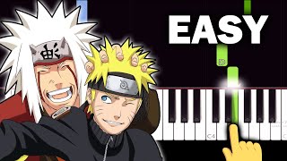 Naruto Shippuden OP 6  Sign  EASY Piano tutorial [upl. by Meave]