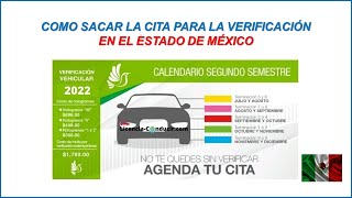 COMO SACAR CITA PARA VERIFICAR AUTOMÓVIL EN EL ESTADO DE MÉXICO 2024 [upl. by Hirst]