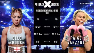 ELLE BROOKE VS PAIGE VANZANT FULL FIGHT MISFITS BOXING 15 [upl. by Eitsyrc]