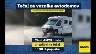 AMZS tečaj varne vožnje za voznike avtodomov [upl. by Ajnek281]