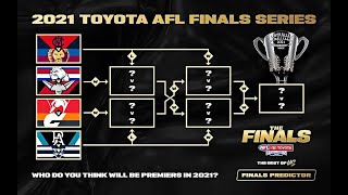 MY AFL FINALS PREDICTION 2021 [upl. by Airotkciv896]