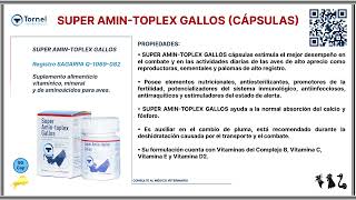 SUPER AMINTOPLEX GALLOS Cápsulas [upl. by Pembrook]