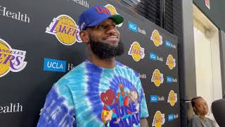 LeBron James on how he quotkeeps the juices still flowingquot entering his 21st NBA season [upl. by Anedal704]