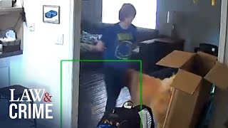 Horrifying Surveillance Footage Shows Moments After Carly Gregg Allegedly Shot Her Mom [upl. by Enerod]