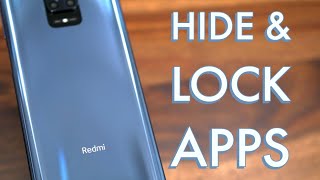 Redmi Note 9 ProMax How to Hide and Lock Apps Hindi [upl. by Buine]