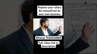 Replace your salary by mutualfunds sip investment retirement passiveincome fd lic education [upl. by Anuala781]