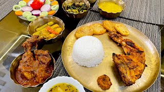 গ্রামের বাগানে জলের লাইন বসলো💦🌳Tandoori 🍗থেকে Chicken Kaliya আজ just onno level lunch🤩 [upl. by Anyat237]