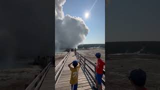 Explosion at Biscuit Basin  Yellowstone National Park [upl. by Halona]