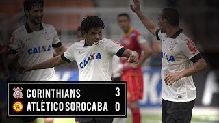 Gols  Corinthians 3x0 Atlético Sorocaba [upl. by Fortunna]