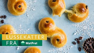 Lussekatter  kjapt og greit  MatPrat [upl. by Xylia]