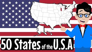 50 States of the USA Song  SINGALONG VERSION WITH LYRICS  Fifty States of America for Schools USA [upl. by Ermeena7]