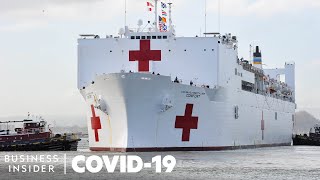 How The Navy’s Largest Hospital Ship Can Help With The Coronavirus Crisis [upl. by Epuladaug]