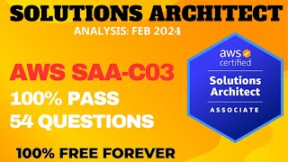 AWS Certified Solutions Architect Associate Practice Questions  ANALYSIS FEB 2024 SAAC03 [upl. by Analaf663]