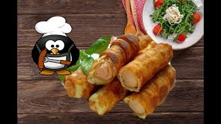 Rezept Würstchen im Teigmantel Wiener Wienerwürstchen im Teig fast wie HotDog [upl. by Victory]